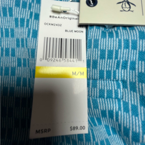 Original Penguin 100% Cotton Short Sleeve Knitted Polo w/Jacquard Front Panel - Picture 15 of 16